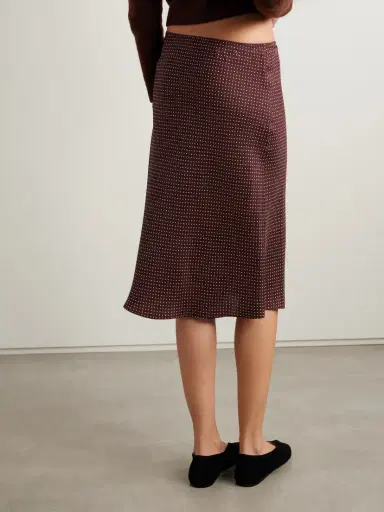 DÔEN Elowette Polka-dot Silk-blend Twill Midi Skirt | Thumbnail 4 DÔEN Elowette Polka-dot Silk-blend Twill Midi Skirt | Thumbnail 4