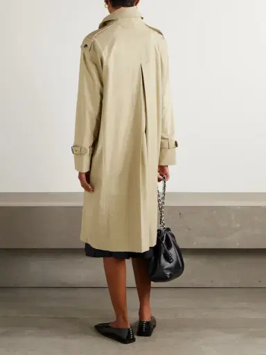 TWP Long Bogie Cotton-blend Gabardine Coat | Thumbnail 4 TWP Long Bogie Cotton-blend Gabardine Coat | Thumbnail 4