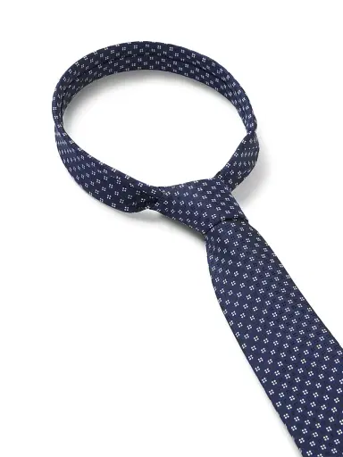 BOSS Men's Silk-Blend Tie with Jacquard Pattern - Dark Blue | Thumbnail 5 BOSS Men's Silk-Blend Tie with Jacquard Pattern - Dark Blue | Thumbnail 5