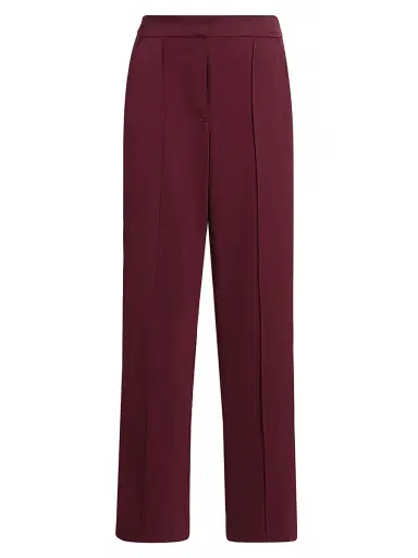 SIMKHAI Women's Kyra Wide-Leg Pants - Cranberry | Thumbnail 1 SIMKHAI Women's Kyra Wide-Leg Pants - Cranberry | Thumbnail 1