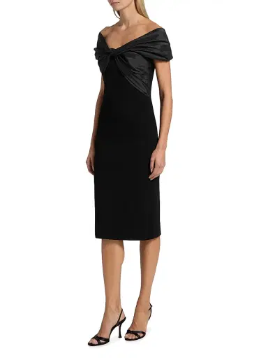 Simkhai Women's Mia Off-The-Shoulder Cut-Out Midi-Dress | Thumbnail 4 Simkhai Women's Mia Off-The-Shoulder Cut-Out Midi-Dress | Thumbnail 4