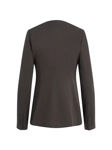 Favorite Daughter Women's The Victoria Collarless Jacket - Coffee | Thumbnail 3 Favorite Daughter Women's The Victoria Collarless Jacket - Coffee | Thumbnail 3