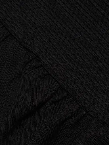 Veronica Beard Women's Britney Puff Shoulder Rib-Knit Top - Black - Size XL | Thumbnail 7 Veronica Beard Women's Britney Puff Shoulder Rib-Knit Top - Black - Size XL | Thumbnail 7