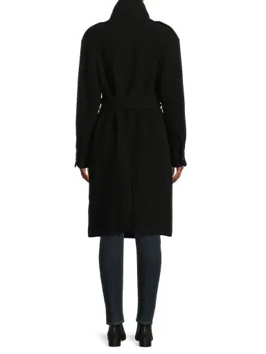 Kobi Halperin Women's Monet Faux Leather-Pocket Wool Coat | Thumbnail 5 Kobi Halperin Women's Monet Faux Leather-Pocket Wool Coat | Thumbnail 5