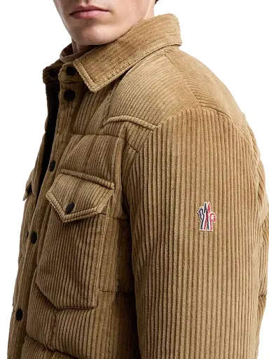 Moncler Grenoble Men's Gelt Padded Shacket - Beige | Thumbnail 4 Moncler Grenoble Men's Gelt Padded Shacket - Beige | Thumbnail 4