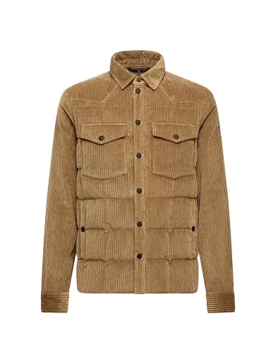 Moncler Grenoble Men's Gelt Padded Shacket - Beige | Thumbnail 1 Moncler Grenoble Men's Gelt Padded Shacket - Beige | Thumbnail 1
