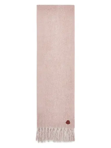 Moncler Women's Scarf in Wool & Alpaca Blend - Pink | Thumbnail 1 Moncler Women's Scarf in Wool & Alpaca Blend - Pink | Thumbnail 1
