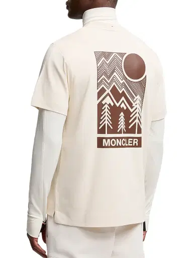 Moncler Grenoble Men's Crewneck T-Shirt in Cotton - Beige | Thumbnail 3 Moncler Grenoble Men's Crewneck T-Shirt in Cotton - Beige | Thumbnail 3