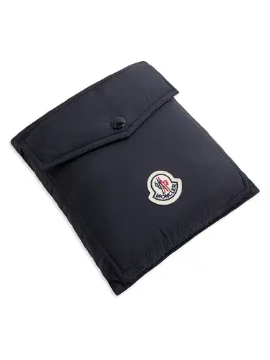 Moncler Men's Down-Filled Scarf - Navy Blue | Thumbnail 2 Moncler Men's Down-Filled Scarf - Navy Blue | Thumbnail 2