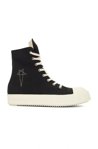 DRKSHDW by Rick Owens High Top Sneaks with Pentagram Embroidery | Thumbnail 3 DRKSHDW by Rick Owens High Top Sneaks with Pentagram Embroidery | Thumbnail 3