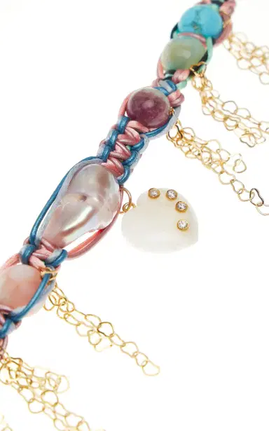 Joie DiGiovanni Pastel Barbie Heart Rocker Choker | Thumbnail 3 Joie DiGiovanni Pastel Barbie Heart Rocker Choker | Thumbnail 3