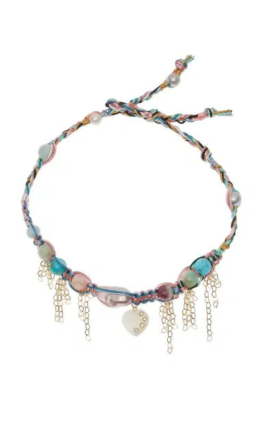 Joie DiGiovanni Pastel Barbie Heart Rocker Choker | Thumbnail 1 Joie DiGiovanni Pastel Barbie Heart Rocker Choker | Thumbnail 1