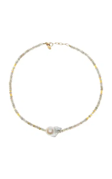 Joie DiGiovanni Sunset Gold Baroque Pearl Necklace | Thumbnail 4 Joie DiGiovanni Sunset Gold Baroque Pearl Necklace | Thumbnail 4