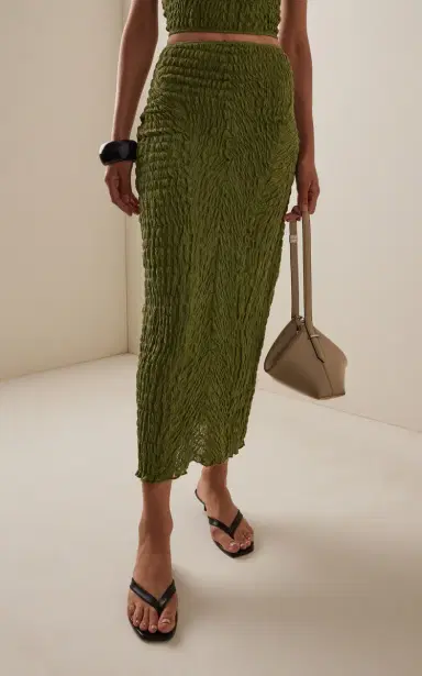 TG Botanical Wendy Shirred Cotton Maxi Skirt | Thumbnail 3 TG Botanical Wendy Shirred Cotton Maxi Skirt | Thumbnail 3