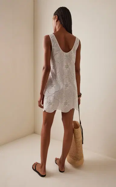 Matteau Cotton Broderie Anglaise Tank Mini Dress | Thumbnail 4 Matteau Cotton Broderie Anglaise Tank Mini Dress | Thumbnail 4