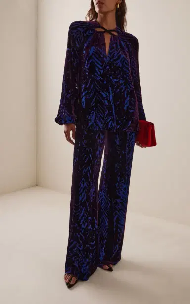 Silvia Tcherassi Como Velvet Pants | Thumbnail 2 Silvia Tcherassi Como Velvet Pants | Thumbnail 2