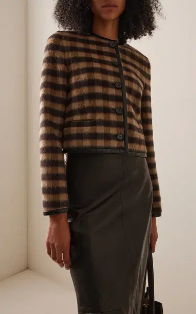 Proenza Schouler Helene Plaid Cashmere Jacket | Thumbnail 3 Proenza Schouler Helene Plaid Cashmere Jacket | Thumbnail 3