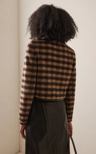 Proenza Schouler Helene Plaid Cashmere Jacket | Thumbnail 4 Proenza Schouler Helene Plaid Cashmere Jacket | Thumbnail 4
