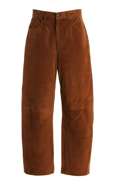 Citizens of Humanity Miro Suede Barrel-Leg Pants | Thumbnail 1 Citizens of Humanity Miro Suede Barrel-Leg Pants | Thumbnail 1