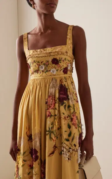 Agua by Agua Bendita Barbara Embroidered Cotton Midi Dress | Thumbnail 3 Agua by Agua Bendita Barbara Embroidered Cotton Midi Dress | Thumbnail 3