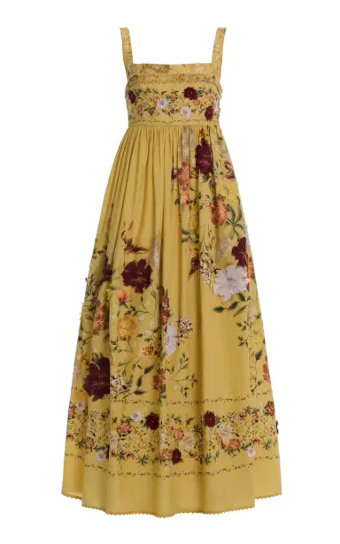 Agua by Agua Bendita Barbara Embroidered Cotton Midi Dress | Thumbnail 1 Agua by Agua Bendita Barbara Embroidered Cotton Midi Dress | Thumbnail 1