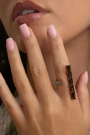 STEFERE Brown Diamond Smoky Quartz Diamond Ring | Thumbnail 4 STEFERE Brown Diamond Smoky Quartz Diamond Ring | Thumbnail 4