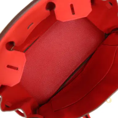 HERMÈS Hermes Birkin 30 Rouge Tomate Clemence Gold Hardware | Thumbnail 8 HERMÈS Hermes Birkin 30 Rouge Tomate Clemence Gold Hardware | Thumbnail 8