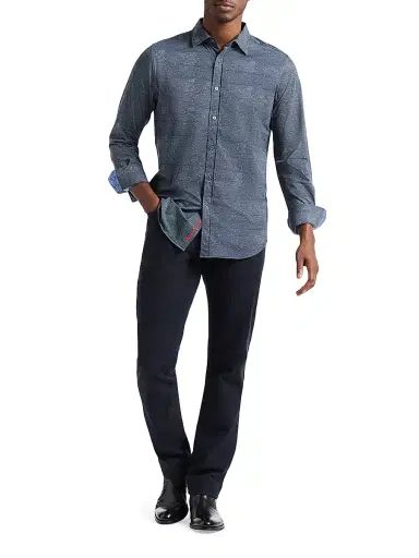 Robert Graham Men's Doyer Button-Front Shirt - Blue - Size XXL | Thumbnail 2 Robert Graham Men's Doyer Button-Front Shirt - Blue - Size XXL | Thumbnail 2