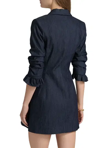 Cinq à Sept Women's Bekah Denim Blazer Minidress | Thumbnail 5 Cinq à Sept Women's Bekah Denim Blazer Minidress | Thumbnail 5