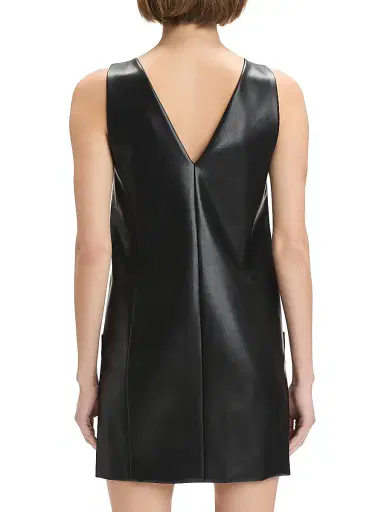 Favorite Daughter Women's Sasha Faux Leather Minidress - Raven | Thumbnail 5 Favorite Daughter Women's Sasha Faux Leather Minidress - Raven | Thumbnail 5