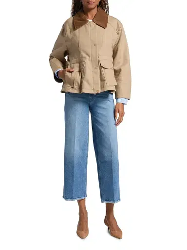 PAIGE Women's Sasha High-Rise Crop Jeans - Buckingham | Thumbnail 2 PAIGE Women's Sasha High-Rise Crop Jeans - Buckingham | Thumbnail 2