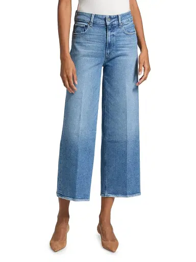 PAIGE Women's Sasha High-Rise Crop Jeans - Buckingham | Thumbnail 3 PAIGE Women's Sasha High-Rise Crop Jeans - Buckingham | Thumbnail 3