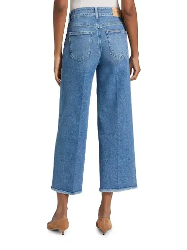 PAIGE Women's Sasha High-Rise Crop Jeans - Buckingham | Thumbnail 5 PAIGE Women's Sasha High-Rise Crop Jeans - Buckingham | Thumbnail 5
