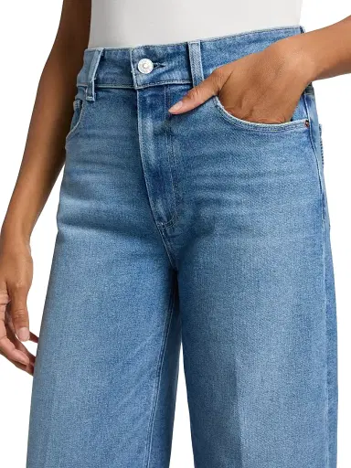 PAIGE Women's Sasha High-Rise Crop Jeans - Buckingham | Thumbnail 6 PAIGE Women's Sasha High-Rise Crop Jeans - Buckingham | Thumbnail 6