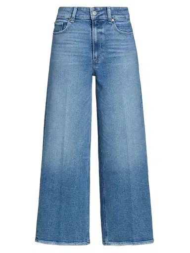 PAIGE Women's Sasha High-Rise Crop Jeans - Buckingham | Thumbnail 1 PAIGE Women's Sasha High-Rise Crop Jeans - Buckingham | Thumbnail 1