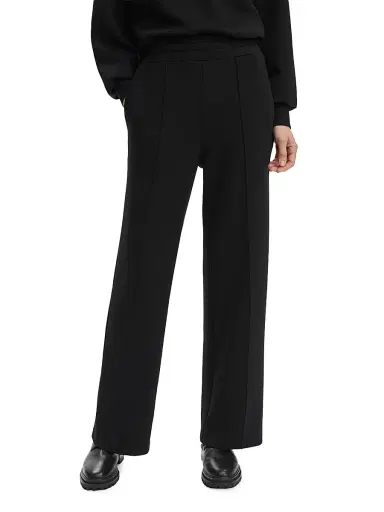 Varley Women's Doublesoft Wide-Leg Pants - Black | Thumbnail 1 Varley Women's Doublesoft Wide-Leg Pants - Black | Thumbnail 1