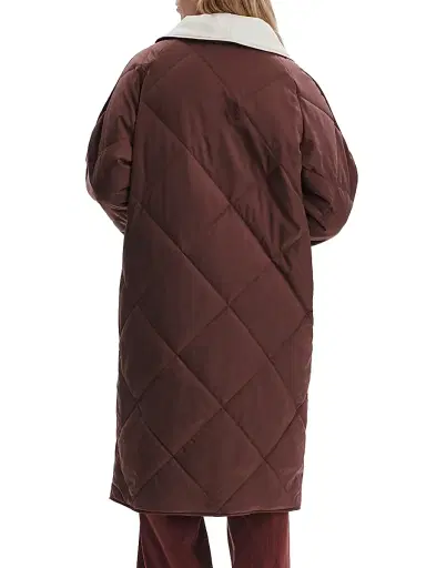 Varley Women's Annalise Reversible Wrap Coat - Deep Mahogany | Thumbnail 6 Varley Women's Annalise Reversible Wrap Coat - Deep Mahogany | Thumbnail 6