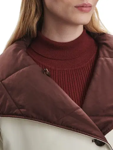 Varley Women's Annalise Reversible Wrap Coat - Deep Mahogany | Thumbnail 9 Varley Women's Annalise Reversible Wrap Coat - Deep Mahogany | Thumbnail 9