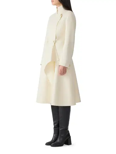 Mackage Women's Annia Wool Flared Wrap Coat - Cream - Size XXL | Thumbnail 3 Mackage Women's Annia Wool Flared Wrap Coat - Cream - Size XXL | Thumbnail 3