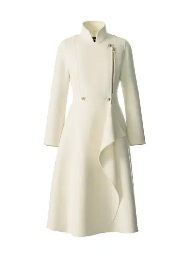 Mackage Women's Annia Wool Flared Wrap Coat - Cream - Size XXL | Thumbnail 1 Mackage Women's Annia Wool Flared Wrap Coat - Cream - Size XXL | Thumbnail 1