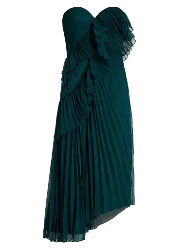 AMUR Women's Caitlyn Strapless Midi-Dress - Aqua Lake | Thumbnail 1 AMUR Women's Caitlyn Strapless Midi-Dress - Aqua Lake | Thumbnail 1