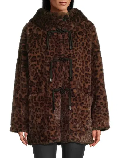 Kobi Halperin Women's Daisy Leopard-Print Faux-Fur Coat - Brown Multi | Thumbnail 3 Kobi Halperin Women's Daisy Leopard-Print Faux-Fur Coat - Brown Multi | Thumbnail 3