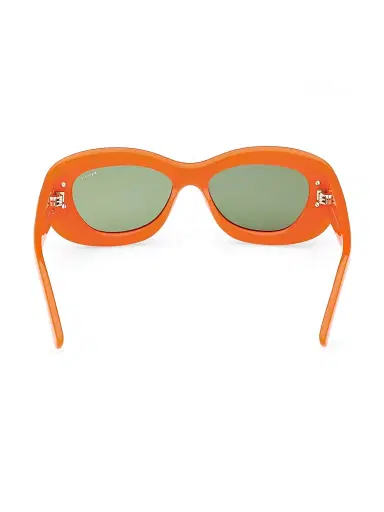 PUCCI Women's 52MM Geometric Sunglasses - Orange | Thumbnail 6 PUCCI Women's 52MM Geometric Sunglasses - Orange | Thumbnail 6