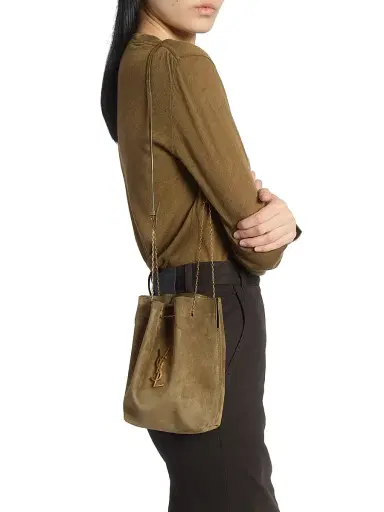 Saint Laurent Women's Pochon in Suede | Thumbnail 3 Saint Laurent Women's Pochon in Suede | Thumbnail 3