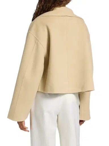 TOTEME Women's Signature Wool Double-Face Jacket - Peanut - Size XL | Thumbnail 4 TOTEME Women's Signature Wool Double-Face Jacket - Peanut - Size XL | Thumbnail 4