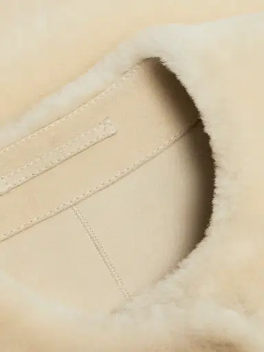 Toteme Women's Plush Shearling Vest - Ecru | Thumbnail 7 Toteme Women's Plush Shearling Vest - Ecru | Thumbnail 7