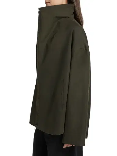 TOTEME Women's Funnelneck Cotton Jacket | Thumbnail 4 TOTEME Women's Funnelneck Cotton Jacket | Thumbnail 4