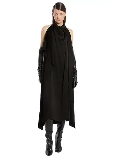 Michael Kors Collection Charmeuse Scarf Halter Dress | Thumbnail 1 Michael Kors Collection Charmeuse Scarf Halter Dress | Thumbnail 1