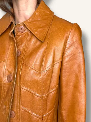 Jen Wonders Studio 70's Leather Coat | Thumbnail 2 Jen Wonders Studio 70's Leather Coat | Thumbnail 2