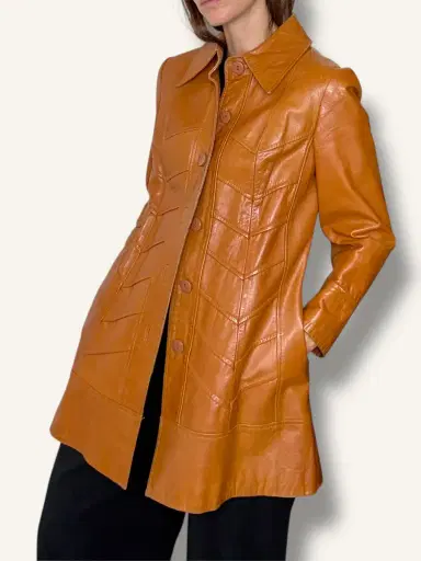 Jen Wonders Studio 70's Leather Coat | Thumbnail 3 Jen Wonders Studio 70's Leather Coat | Thumbnail 3